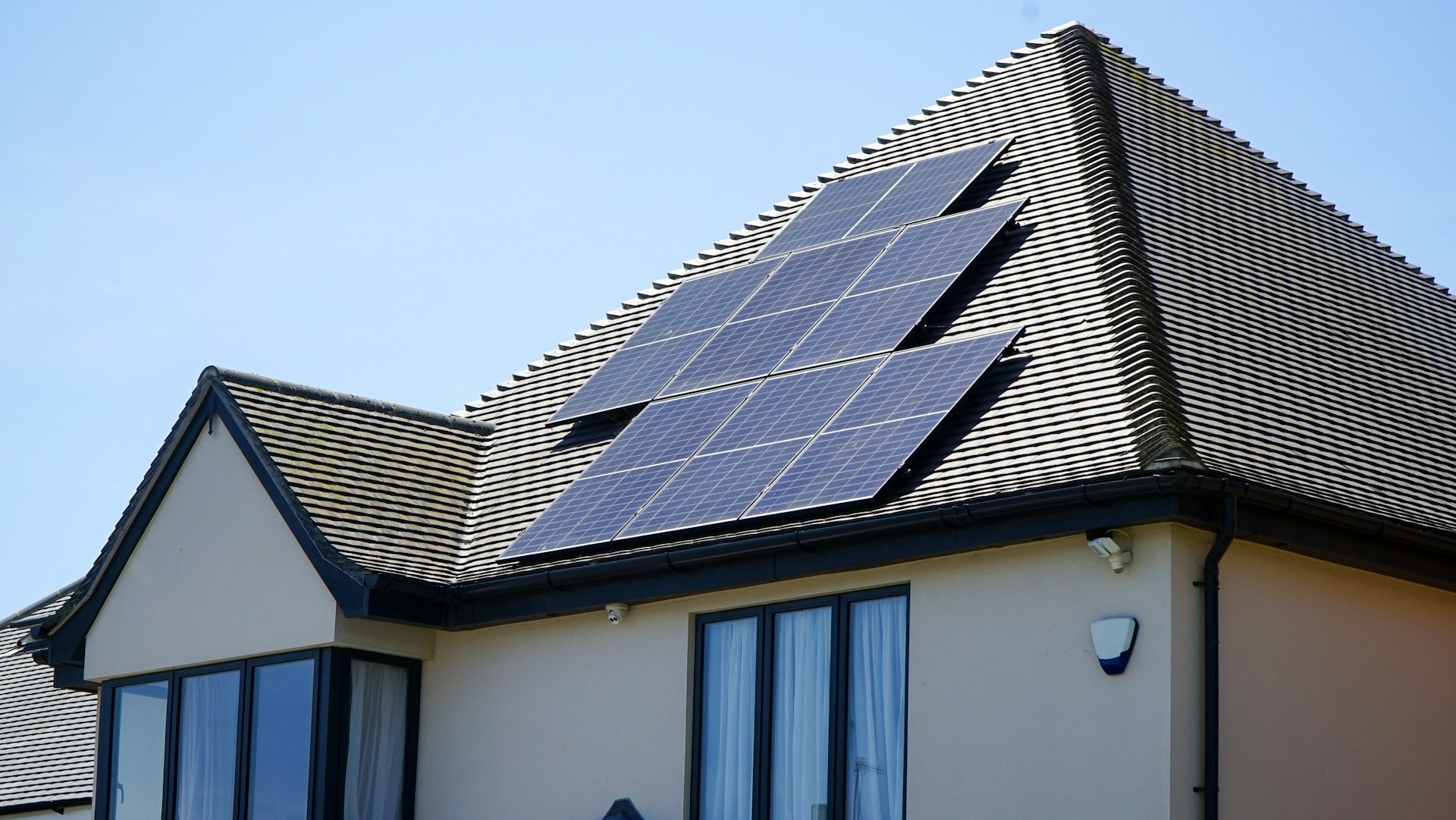 Close-up van zonnepanelen